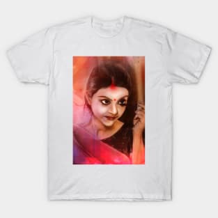 Art of a beautiful Indian women T-Shirt